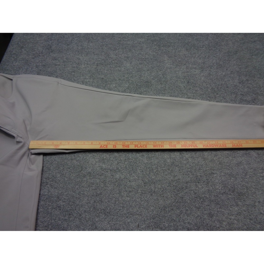 State & Liberty Tech Pants Mens 33x31 Light Grey 4 Way Stretch Nylon Performance - Picture 13 of 13